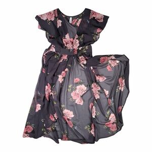 Floral Tunic with Pink Roses